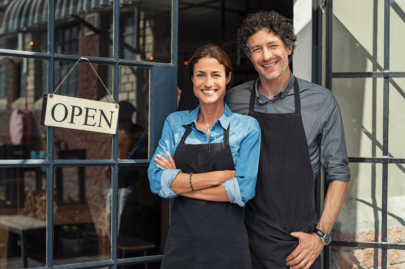 Small business owners couple Imagen de empresa
